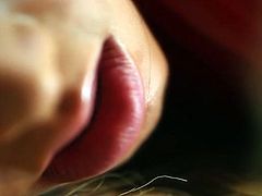 Sophisticated fucker hooks up with a divine milf in steamy red latex costume, which he unbuttons with interest. As soon as her silky pussy gets freed, he proceeds to thrusting it with dildo in sizzling hot close up sex video by Fame Digital.