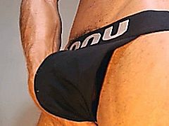 Sexy guy dancing in front of his webcam and showing his muscle and nice butt to entertain his viewer. He started to massage his cock while dancing again.