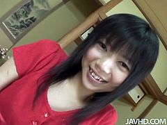 Well, even though this Japanese brunette has small tits and is rather pale, she's still charming. Besides whorish nympho has shaved her pussy cuz she's more than ready to be fucked today. Dude, why not to join her for a nonstop sex till the dawn?