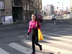 Two naive looking amateurs head to the store where they buy coda and sweets. Later they get home to gladden themselves with sweets before having a steamy lesbian sex.