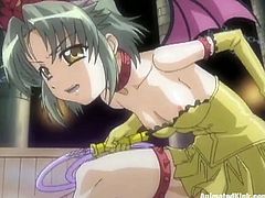 Insatiable anime bitch is getting her punishment in this movie. She lets some horny dude rip her snatch apart with his massive dick and moans loudly with pleasure all the time.
