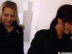 These two hot lesbian chicks are having fun in the bedroom. They pet each other's private parts with passion. You guys won't want to miss this awesome sex video!