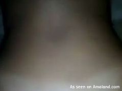 Kinky couple love sharing their home made sex videos. So check out this one. The guy is poking his girl doggy style. He shoots the butt with huge load of jizz.