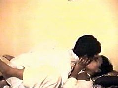 Indian couple is caught by hidden camera having passionate sex