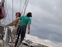 This is the kinda slutty-ass bitch that likes to get fucked on a yacht in the open air, check her out here on all fours and other positions.