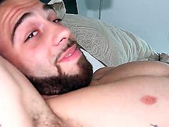 Turned on smoking busty brunette bombshell Rachel Roxxx with pierced nipples and long sexy french manicure gets naked and sucks her tall handsome lover in point of view.