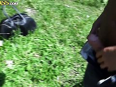 Blonde Ariana is one oral slut who gives guys beefy man meat a try