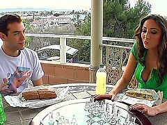 Angelica Saige gets her soaking wet muff ploughed