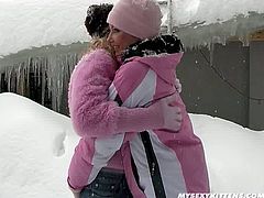 Is it what you wanna see tonight - two sexy chicks playing kinky sex games outdoor in winter? Then, press play and enjoy this hottie going naughty and dirty with each other.