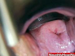 Watch the perverse brunette mature Marsa showing her nursing skills by examining her hairy pussy with some very kinky instruments.