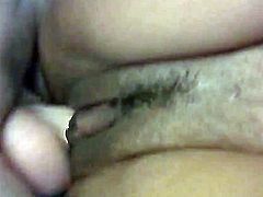 Hot and slender black beauty enjoyed sucking some huge white dick and naoe is enjoying hot and passionate fuck with that cock.