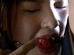 Sexy japanese babe gets tied up and pounded in dirty and wild BDSM hardcore