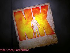 Naked Kombat features gay muscle studs who wrestle, suck and fuck their way to victory. They are hard bodied men going head to head in a battle for sexual desire.