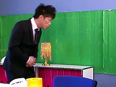 Eri Ouka is in heat in cumshot sex action