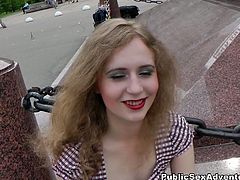 Watch a sexy blonde slut stripping off and giving her man a hell of a pov blowjob in the park. Then she's ready for her clam to be banged balls deep into a breathtaking explosion of orgasmic pleasure.