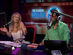 These cute college girls appear in the Playboy morning show, in celebration of College football season. They share their dirty college stories and play a game that involves flashing their naked bodies to answer a question.