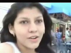 She is pretty amateur teen chick with slim sexy body. Jawani meets porn producer in a mall and agrees to do porn with him. So she flashes her privates upskirt.
