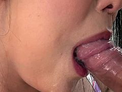 Hot tempered oriental slut with hell working mouth hole gives steamy blowjob and later gets a messy facial. Enjoy Jav HD sex tube video for free.