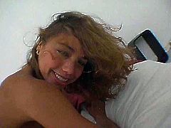 Alluring girlie with sexy body is pounded hard in wet mound in a missionary sex position. Then she takes hard dong from behind getting screwed bad doggy style.