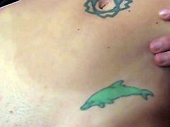 Denise is one horny babe who loves to masturbate. When she masturbates she loves to use her red dildo and tease her pussy with it. She feels ready for some big white cock, right