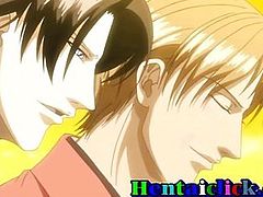 Hentai gay twink hot kissed and deep fucked