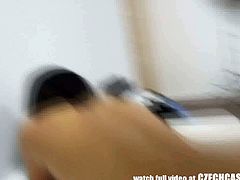 Amateur Czech girl shows her cock fucking skills in this POV sex video. She rubs her pussy, gives head and rides agent's cock.