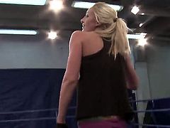 Now you are able to check up the lesbian wrestling scene with Angel Long and Chaty Heaven. Girls stay in their tiny sportswear before starting to have so nice catfight.