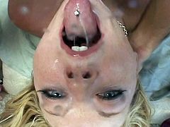 Sophie Dee and her bestie are involved into this hardcore and creamy orgy. Watch them getting their holes stuffed with big fat cocks and getting covered in fresh cum!
