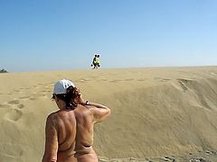 A walk in the dunes of Maspalomas Nude