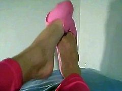 sexy feet in pink peds