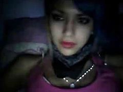 Argentinian teen flash tits on webcam