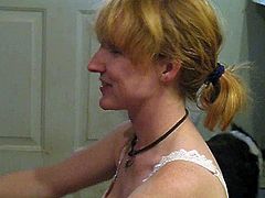 trashy redhead milf sucking dick