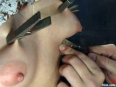 Girl with Gag Ball in Mouth Getting Banged Deep in Bondage Sex Vid