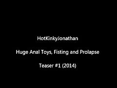 HOT KINKY JONATHAN Teaser #1 Huge Anal Toys and Fisting