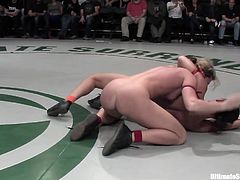A couple of fucking bitches wrestle naked and the fucking winners get to bang the fucking losers, check it out right here!