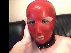 My wife latex mask