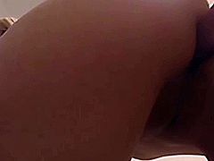 What a Horny slut! See her play her pussy with a massive dildi upclose to her cam!