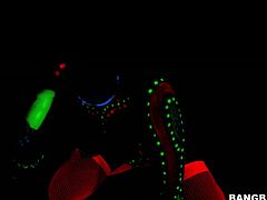 What glows in the dark and has a cock in her mouth? It's the blonde teen Carter! Pretty and slutty, this girls gives one hell of a head, to good for her age. The blonde teen sucks it in the dark and she has some glowing paint on her. Then, the lights are turned on and the truth is revealed!