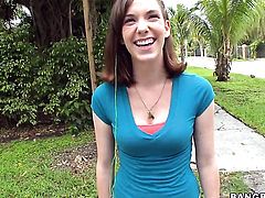 Well-stacked hottie Sammy Grand with bubbly ass spends time fucking with hot guy