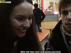 Playful pornstar screams in anal ecstasy