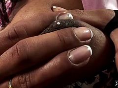 Anna Paula unbuttons her blouse and pulls down her bra to reveal her round breasts. This sexy tranny squeezes her nips and squirts some milk out for her man to drink. He gets on his knees and sucks her hard shemale cock. Will he get some milk from her cock too?