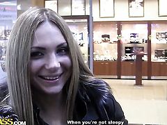 Blonde Grace kills time blowing guys stiff tool