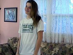 Slutty redneck hottie takes off her panties as her wet pussy need some large cock inside, to pleasure her. Watch her getting undressed for a hard sex in Brazzers Network sex clips.