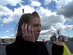 Watch this horny blond chick riding a large cock of her friend by her tight and wet pussy in Pornstar sex clips.