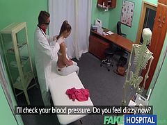 FakeHospital Nynpho brunette teen is back in the doctors office