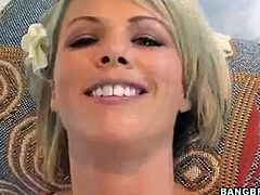 Take a look at this gorgeous blonde woman flirting with the camera and giving a blowjob before riding a hard knob. Enjoy!