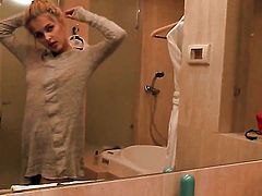 Sasha shows it all in a tempting manner