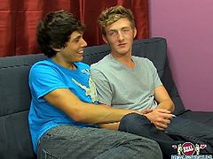 Check out this horny twink couple in their first casting. After one got his young cock sucked by his partner her received some hardcore banging from his buddy.