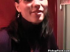 Its not hard to seduce random girls at public place, All you have to do is keep trying until you find some horny girls,Check out how this sexy brunette babe give amazing blowjob in cafe toilet for some cash.Don't miss it!