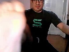 straight male feet on webcam -  collection